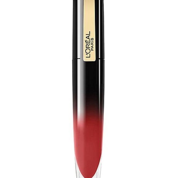 L'Oréal Brilliant Signature Shiny Lip Stain – Be Fiery 317, High-Shine Lip Color - Picture 1 of 5